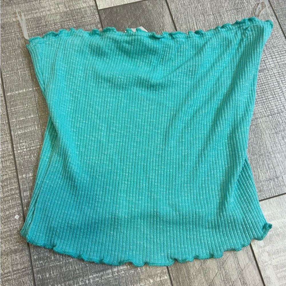 Blue Tube/Crop Top